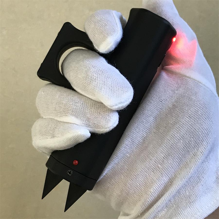 Self-Defense Stun Gun with Multi-Function Knuckle Duster Tool