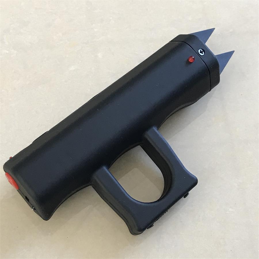 Self-Defense Stun Gun with Multi-Function Knuckle Duster Tool