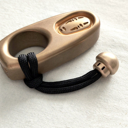 DIY Brass Mushroom Knuckle Pendant with Functional Knife Tool