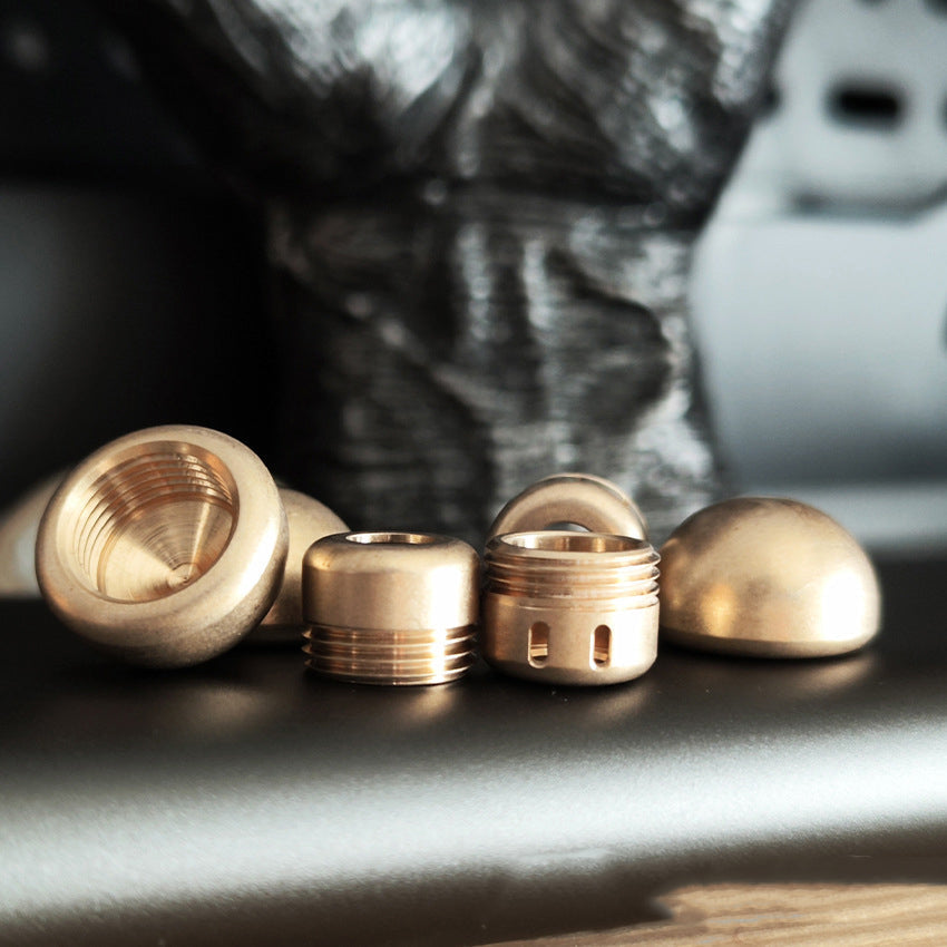 DIY Brass Mushroom Knuckle Pendant with Functional Knife Tool