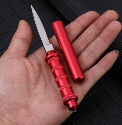 EDC Survival Keychain Tool with Mini Tactical Pocket Knife for Defense