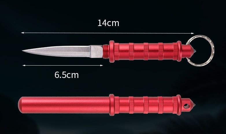 EDC Survival Keychain Tool with Mini Tactical Pocket Knife for Defense