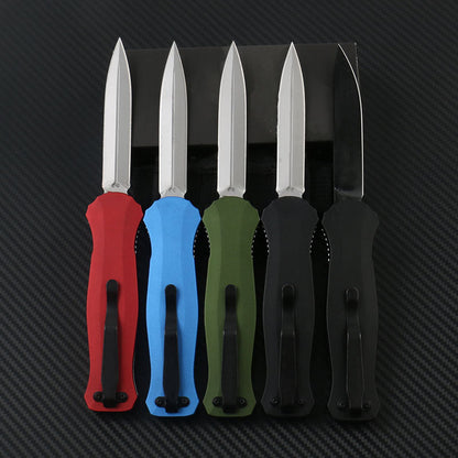 BM 3300 Tactical Knife EDC Self-Defense Tool with Aluminum Grip and D2 Blade