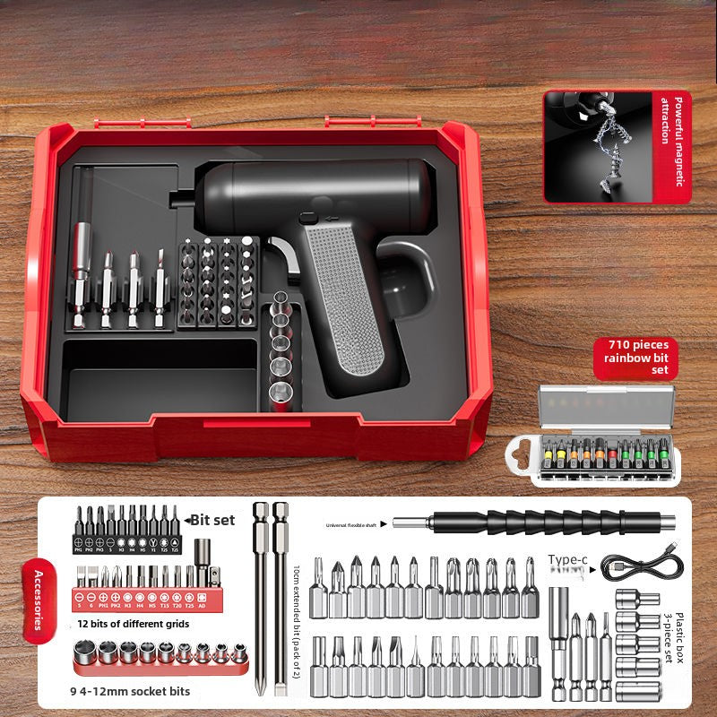 Versatile Electric Drill and Screwdriver Set