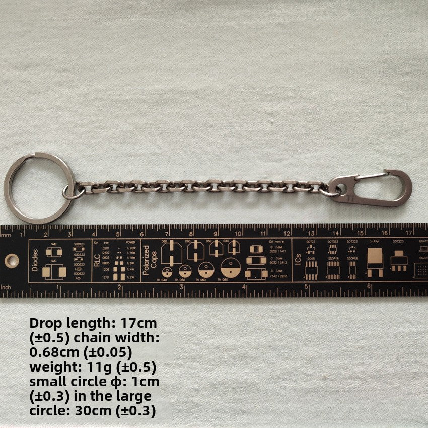 Titanium Spring-Loaded Keychain Carabiner Multi-Tool with EDC Flashlight