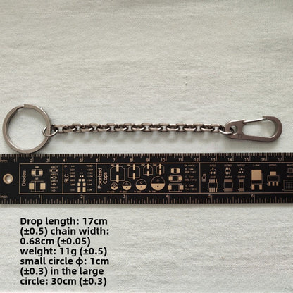 Titanium Spring-Loaded Keychain Carabiner Multi-Tool with EDC Flashlight