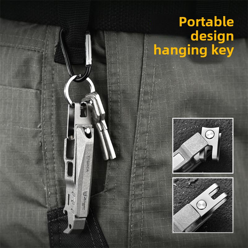 Multi-Function Titanium Alloy Nail Clippers with Bottle Opener