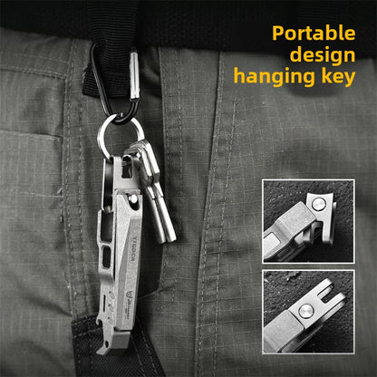 Multi-Function Titanium Alloy Nail Clippers with Bottle Opener